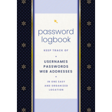 Password Logbook (Black & Gold) idegen nyelvű könyv