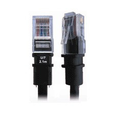 PATCHSEE Cat5e FTP 0.6m Fekete 0,6 M kábel és adapter