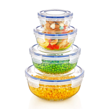  Patentzáras kerek ételtároló szett 4db-os DÜ329 papírárú, csomagoló és tárolóeszköz