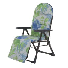 Patio Patio Galaxy Plus összecsukható kerti szék lábtartóval levelek kerti bútor