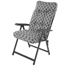 Patio Patio Lena összecsukható kerti szék szürke fehér kerti bútor