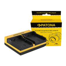 PATONA Dual USB Akkutöltő - Canon LPE6 LP-E6 (191583) digitális fényképező akkumulátor töltő