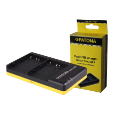 PATONA Dupla gyorstöltő Nikon EN-EL3E EN-EL3E Micro-USB kábellel együtt digitális fényképező akkumulátor töltő