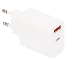 PATONA PT2584 USB-A / USB-C Hálózati töltő Adapter 18W - Fehér (PT2584) mobiltelefon kellék