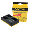 PATONA USB Tripla töltő Canon LP-E6 EOS 5D 60D 60D 60Da 6D 7D EOS70D EOS-70D LP-E6 Mark II USB C típusú kábellel együtt