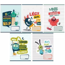 Pátria Nyomda PD School: Monsters vonalas füzet - A4, többféle füzet