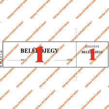 Pátria Nyomtatvány 1.sz.belépőjegy 100 lapos tömb 148x40 mm nyomtatvány
