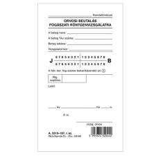 Pátria Nyomtatvány Fogászati beutaló röntgenvizsgálatra szabadlap 85x148 mm nyomtatvány