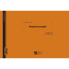 Pátria Nyomtatvány Gépüzemnapló 25x3 lapos tömb A/4 fekvő nyomtatvány