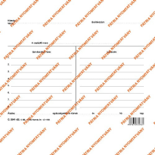 Pátria Nyomtatvány Gondozottak tasakja 220x160 mm nyomtatvány