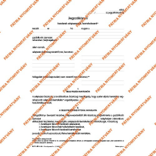 Pátria Nyomtatvány Készletek selejtezési leértékelési jegyzőkönyve A/4 álló nyomtatvány