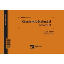 Pátria Nyomtatvány Készletkivételezési bizonylat 8 tételes 25x4 lapos tömb A/5 fekvő nyomtatvány