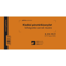 Pátria Nyomtatvány Kiadási pénztárbizonylat költségvetési 25x2 lapos tömb 203x102 mm nyomtatvány