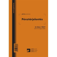 Pátria Nyomtatvány Pénztárjelentés 25x2+2 lapos tömb A/5 álló nyomtatvány