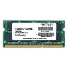 Patriot SO-DIMM 4GB DDR3 1600MHz CL11 Signature Line memória (ram)
