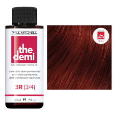 Paul Mitchell - The Demi Féltartós Hajszínező - 3R Vörös Sötétbarna 60ml hajfesték, színező