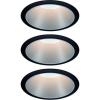 Paulmann 93408 Cole Coin Beépíthető lámpa 3 részes készlet LED 18 W Fekete, Ezüst (PL93408)