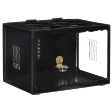 PawHut üveg terrárium 60×40×40,5 cm – Teknősöknek és hüllőknek terrárium, vivárium