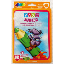 Pax Színes ceruza, PAX, 12 db-os + hegyező, háromszögletű színes ceruza