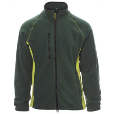 PAYPER ASPEN+ 001004-0069/07010-3XL CIPZÁRAS POLÁR PULÓVER, ZÖLD/ZÖLD (3XL)