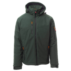 PAYPER Creek Pad Téli Bélelt Softshell Kabát Erdőzöld - 4XL