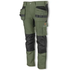 PAYPER erebos derekas nadrág P91012-58 zöld/ fekete stretch 290 g (58) munkaruha