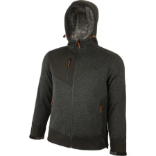 PAYPER NORTOS 0974170062-3XL SZÜRKE/FEKETE BÉLELT KAPUCNIS PULÓVER (3XL) munkaruha