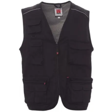 PAYPER pocket 000187-0054/14000-xL cipzáras mellény, fekete (xl)