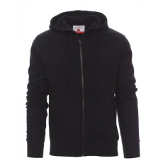 PAYPER Portland Fekete Cipzáros Kapucnis Pulóver