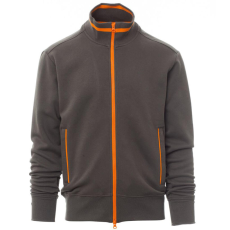 PAYPER Sydney Cipzáras Pulóver Szürke/Narancs - 5XL