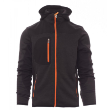 PAYPER Trip Szürke/Fekete Cipzáras Kapucnis Pulóver - 5XL munkaruha