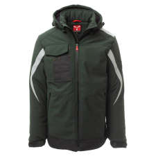 PAYPER Wonder Pad Bélelt Softshell Télikabát Erdőzöld/Fekete - 5XL munkaruha