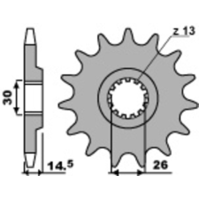 PBR Acél Standard Első Lánckerék 335 - 630 egyéb motorkerékpár alkatrész