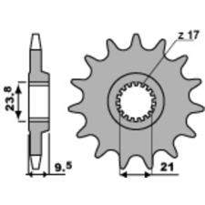 PBR acél standard első lánckerék 342 - 520 egyéb motorkerékpár alkatrész