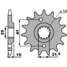PBR acél standard első lánckerék 345 - 520 egyéb motorkerékpár alkatrész