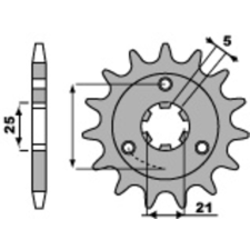 PBR acél standard első lánckerék 424 - 530 egyéb motorkerékpár alkatrész
