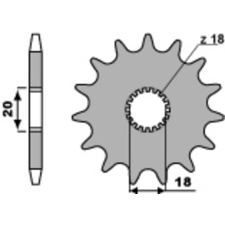 PBR acél standard első lánckerék 426 - 428 egyéb motorkerékpár alkatrész