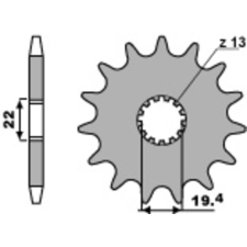 PBR acél standard első lánckerék 433 - 525 egyéb motorkerékpár alkatrész
