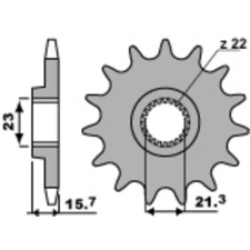 PBR acél standard első lánckerék 441 - 520 egyéb motorkerékpár alkatrész