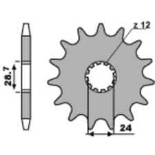 PBR acél standard első lánckerék 526 - 530 egyéb motorkerékpár alkatrész