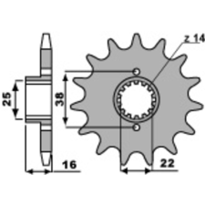  PBR Acél Standard Első Láncszem 2050 - 525 egyéb motorkerékpár alkatrész