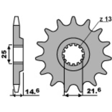 PBR Acél Standard Első Láncszem 2063 - 428 egyéb motorkerékpár alkatrész