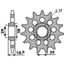 PBR Acél Standard Első Láncszem 2178 - 520 egyéb motorkerékpár alkatrész