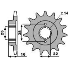 PBR Acél Standard Első Láncszem 2222 - 525 egyéb motorkerékpár alkatrész