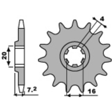 PBR Acél Standard Első Láncszem 413 - 420 egyéb motorkerékpár alkatrész
