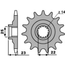 PBR Acél Standard Első Láncszem 548 - 520 egyéb motorkerékpár alkatrész