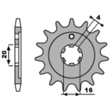 PBR Acél Standard Első Láncszem 555 - 428 egyéb motorkerékpár alkatrész