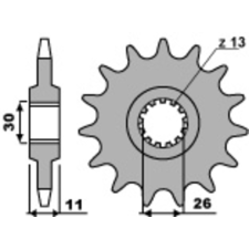 PBR Acél Standard Első Láncszem 579 - 530 egyéb motorkerékpár alkatrész