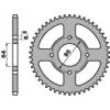PBR acél standard hátsó lánckerék 834 - 420 PBR  Kategorizálatlan termékek