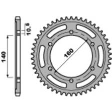 PBR Acél Standard Hátsó Láncszeg 502 - 530 egyéb motorkerékpár alkatrész
